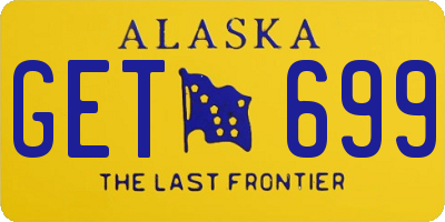 AK license plate GET699