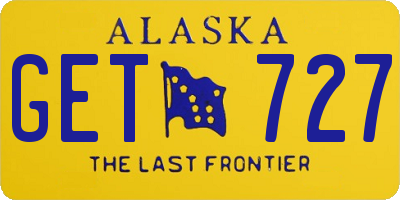 AK license plate GET727