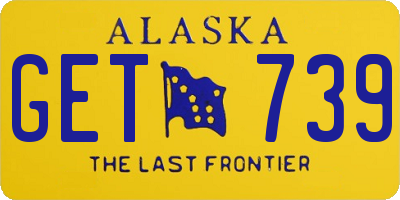 AK license plate GET739
