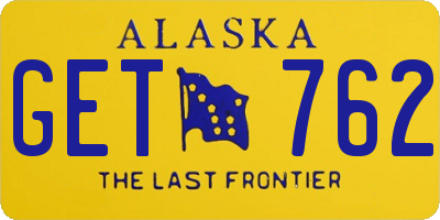 AK license plate GET762