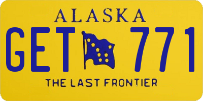 AK license plate GET771