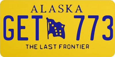 AK license plate GET773