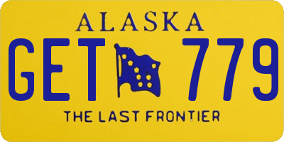 AK license plate GET779