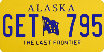 AK license plate GET795