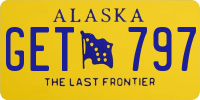 AK license plate GET797