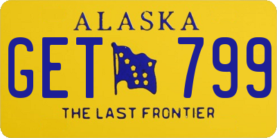 AK license plate GET799