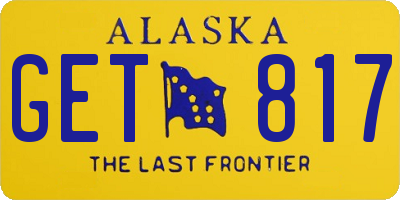 AK license plate GET817