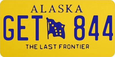 AK license plate GET844