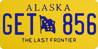 AK license plate GET856
