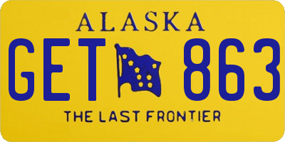 AK license plate GET863