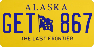 AK license plate GET867