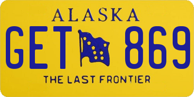 AK license plate GET869