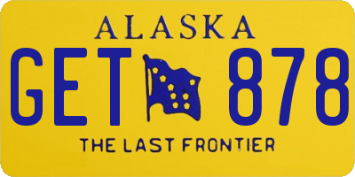 AK license plate GET878
