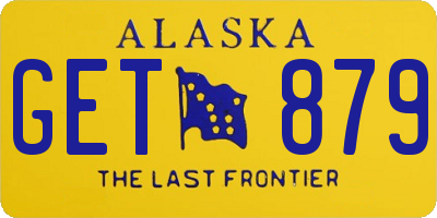 AK license plate GET879