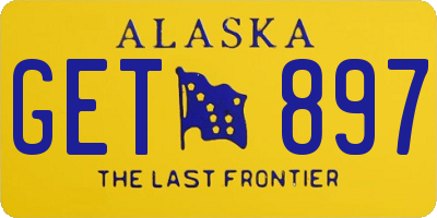 AK license plate GET897