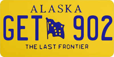 AK license plate GET902