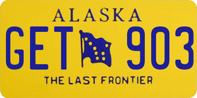 AK license plate GET903