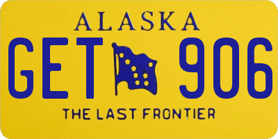 AK license plate GET906