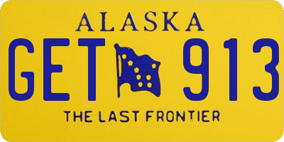AK license plate GET913