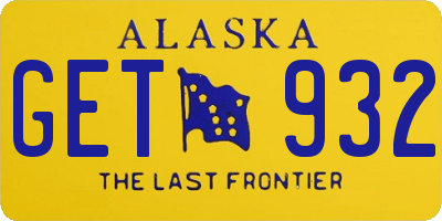 AK license plate GET932