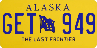 AK license plate GET949