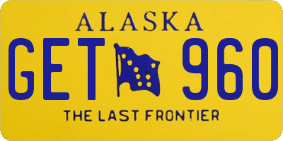 AK license plate GET960