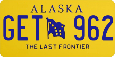 AK license plate GET962