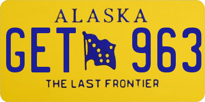 AK license plate GET963