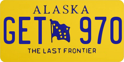 AK license plate GET970