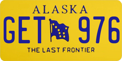 AK license plate GET976