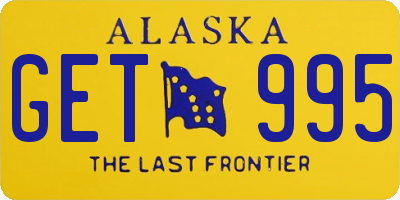 AK license plate GET995