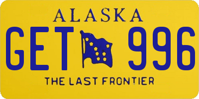 AK license plate GET996