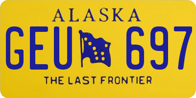 AK license plate GEU697