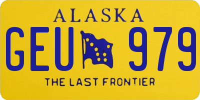 AK license plate GEU979