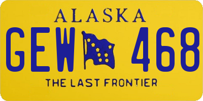 AK license plate GEW468
