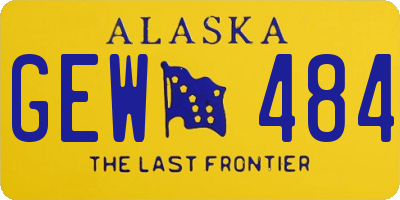 AK license plate GEW484