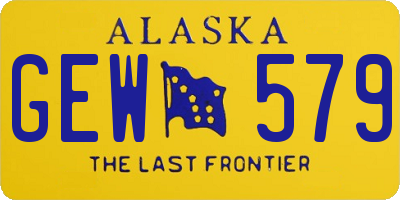AK license plate GEW579