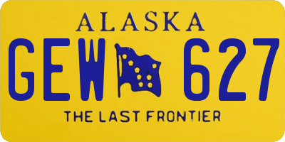 AK license plate GEW627