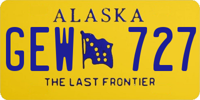 AK license plate GEW727