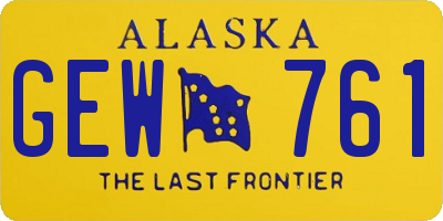 AK license plate GEW761