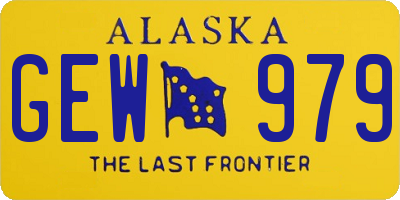 AK license plate GEW979