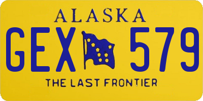 AK license plate GEX579