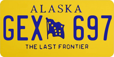 AK license plate GEX697