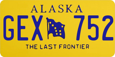 AK license plate GEX752