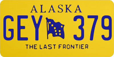 AK license plate GEY379
