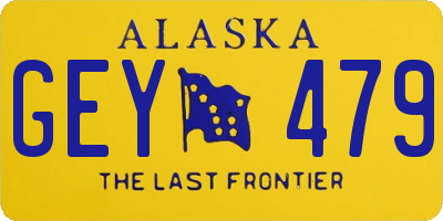 AK license plate GEY479