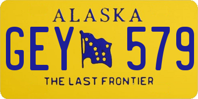 AK license plate GEY579
