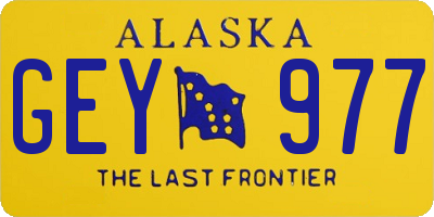 AK license plate GEY977