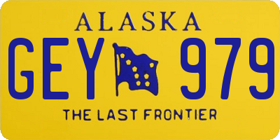 AK license plate GEY979