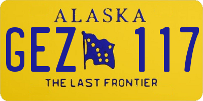 AK license plate GEZ117